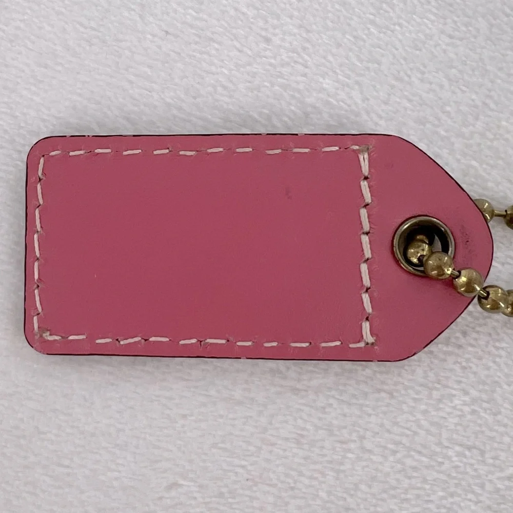 Coach Pink Bag Tag - Picture 4 of 6